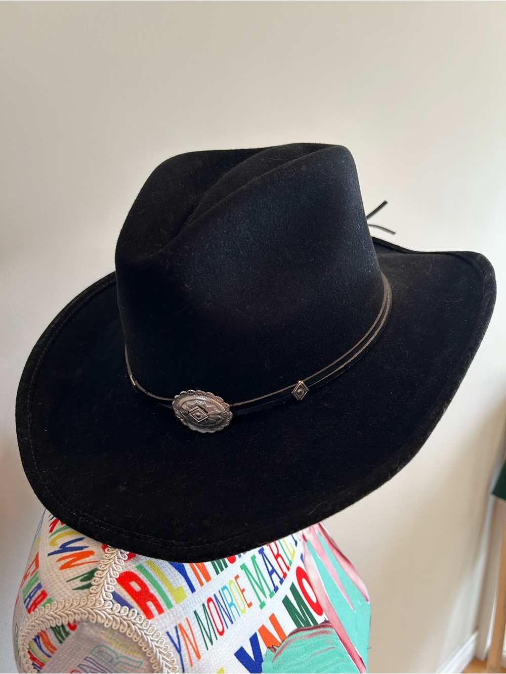 Stetson Rodeo Dr Black Western Hat with Concho Band